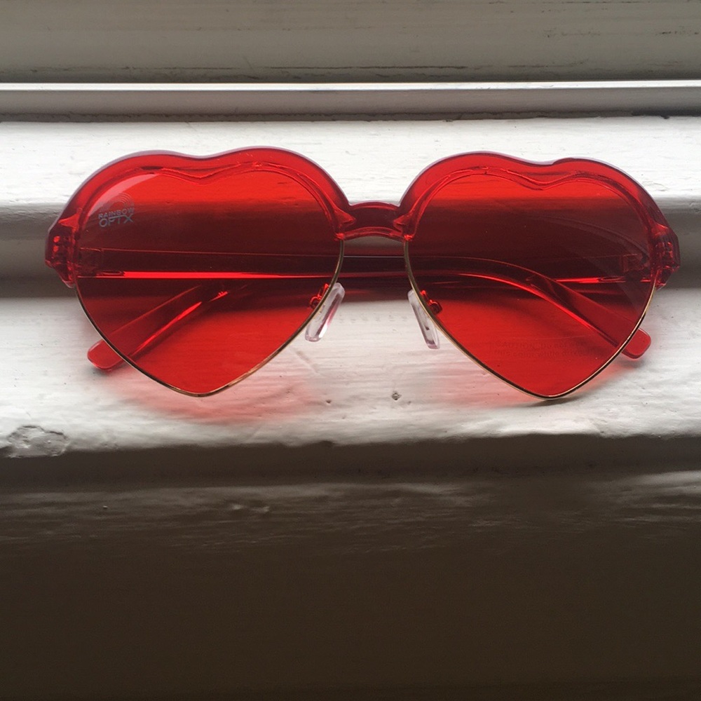 Rainbow Optix Color therapy sunglasses.
